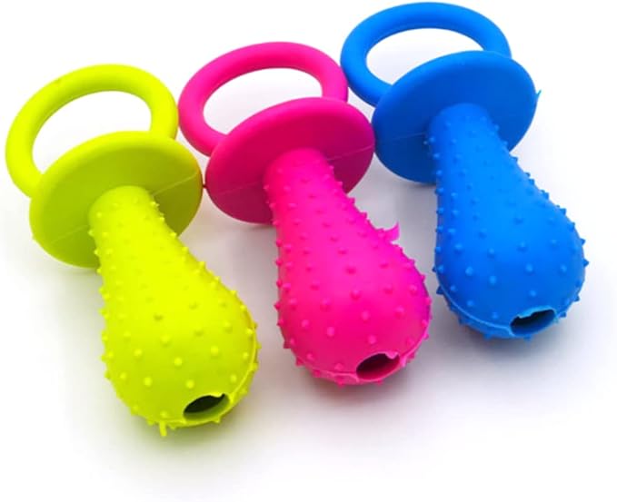 Dog Pacifier Chew Toy Pet Teeth Cleaning Pacifier Toy Puppy Molar Chewing Random Color, Pet Teething