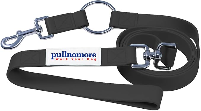 No-Pull Dog Leash, Chew Resistant, Waterproof, Durable PVC Material, Multiple Sizes and Colors (Black, Small)