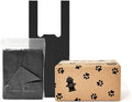700 Tie-Handle Bags (10 packets of 70), Extra Large Strong Doggy Waste Bags, Easy Dispensing and Leak Proof Poo Bags for Dog Waste Station (Black, 700)