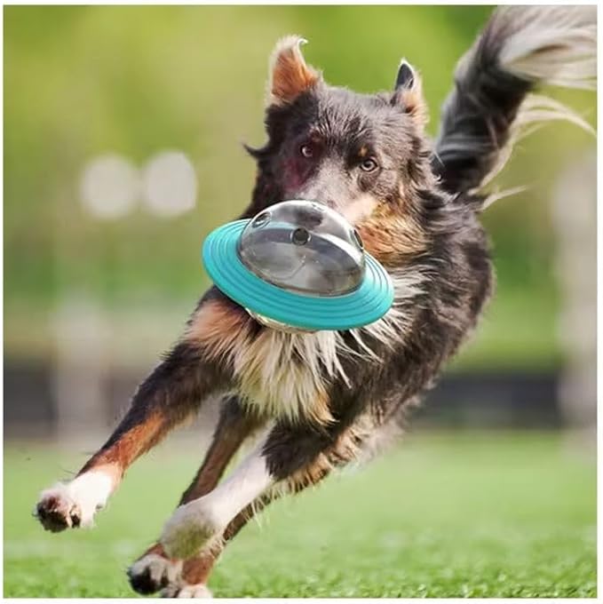 BYBURYA Interactive Treat Toys for Dog, Cat and Puppy - Fun Puzzle Toy Space Ball for Small Medium and Large Dogs - Anti Boredom Mental Stimulation Cognitive and Chew Tug Pets Toy