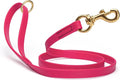 Viper Biothane K9 Working Dog Leash Waterproof Lead for Tracking Training Schutzhund Odor-Proof Long Line with Solid Brass Snap for Puppy Medium and Large Dogs 4ft, Passionfruit Pink