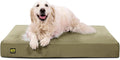K9 Ballistics Tough Ripstop Orthopedic Rectangle Dog Bed w/Removable Washable Cover, Solid Orthopedic Foam - Large, Sage Green
