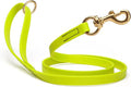 Viper Biothane K9 Working Dog Leash Waterproof Lead for Tracking Training Schutzhund Odor-Proof Long Line with Solid Brass Snap for Puppy Medium and Large Dogs 6ft, Safety Yellow