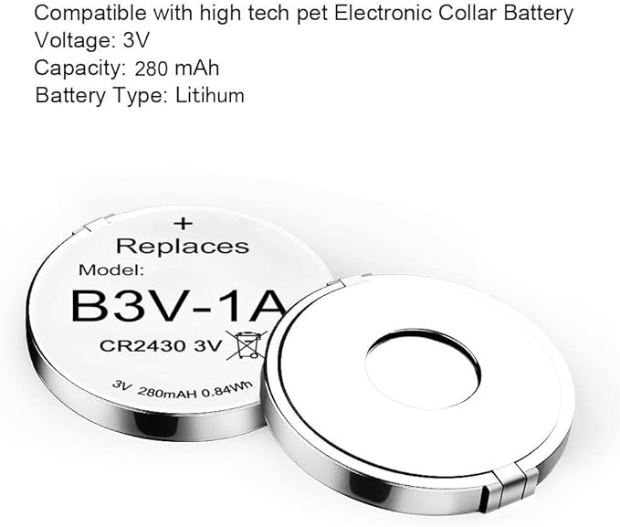 Abeden B3V 1A Lithium Replacement Battery Compatible with High Tech Pet Single Electronic Collar Battery for Model MS-4 and MS-5 14 Pack