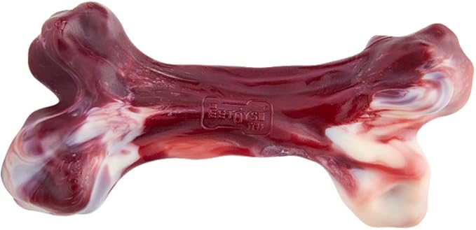 LOS ANDES Dog Chew Toys for Aggressive Chewers,Tough Dog Toy to Keep Them Busy, Durable Indestructible Chew Bone for Medium Large Breeds,Bacon Flavor for Teeth Cleaning