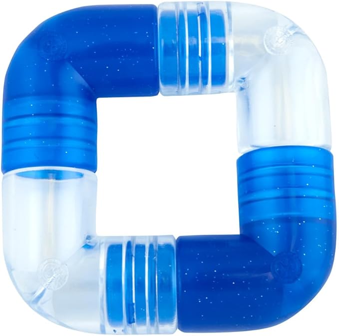 Outward Hound Planet Dog Orbee-Tuff Link Blue Interactive Treat-Dispensing Puzzle Dog Toy, 4-Piece