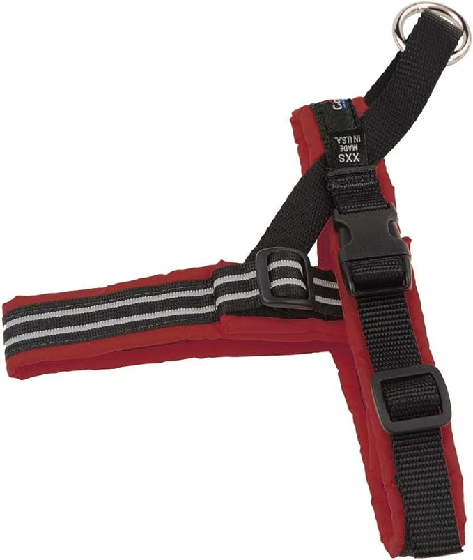 ComfortFlex Sport Dog Harness – No-Choke, Fully Padded, Non-Chafing Harness with Control Handle – Reflective, Lightweight, Adjustable for Active Dogs - Petite, Bordeaux
