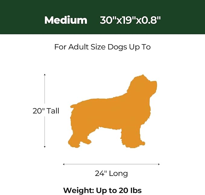 BALANCE Dog Crate Pad, Dog Foam Crate Mat Kennel Pad, Washable Water-Resistant Pet Bed Flat Dogs Cage Mat for Medium Dogs, 2 Packs