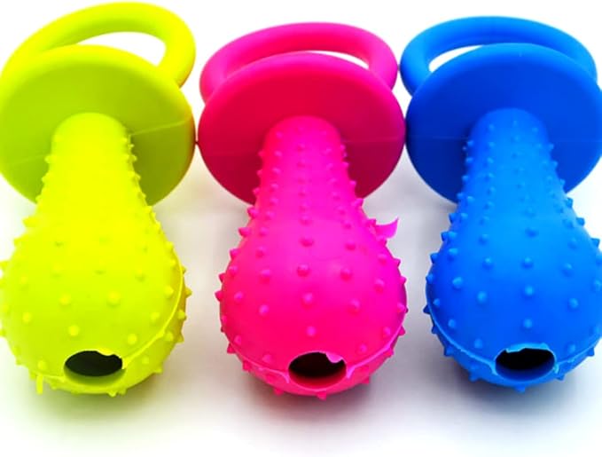 Dog Pacifier Chew Toy Pet Teeth Cleaning Pacifier Toy Puppy Molar Chewing Random Color, Pet Teething