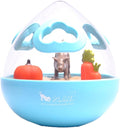 Wobble Ball Interactive Food & Treat Dispensing Puzzle Toy for Puppies & Dogs - Slow Feeder, Mental Enrichment, Forage Skills, Training, Relieves Boredom - Dishwasher Safe, Easy Clean (Sea Foam Blue)