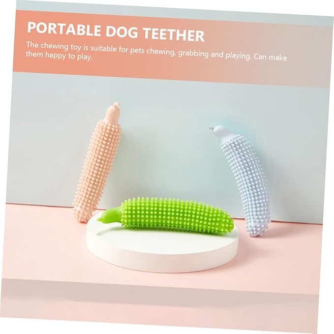 NOLITOY 5pcs Dog Chew Toy for Teething Puppies Interactive Bite Stick for Boredom Relief Made from Wear-Resistant Material Easy to Clean for Training and Playtime