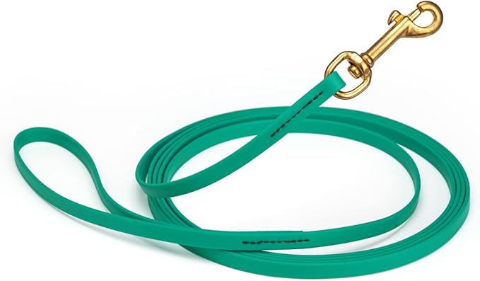 Viper K9 Biothane Working Dog Leash Waterproof Lead for Tracking Training Schutzhund Dog Sport and Search - Odor-Proof Long Line with Solid Brass Snap for Puppy Medium and Large - Water Friendly