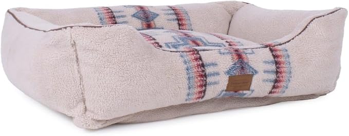 Pendleton Harding Tonal Berber Kuddler Dog Bed in Natural, M