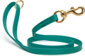 Viper Biothane K9 Working Dog Leash Waterproof Lead for Tracking Training Schutzhund Odor-Proof Long Line with Solid Brass Snap for Puppy Medium and Large Dogs 6ft, Blue Aqua