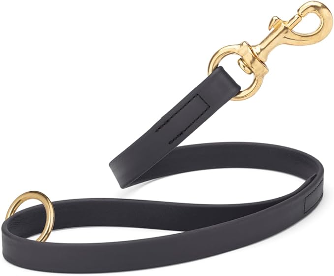 Viper Biothane K9 Working Dog Leash Waterproof Lead for Tracking Training Schutzhund Odor-Proof Long Line with Solid Brass Snap for Puppy Medium and Large Dogs 20in, Black