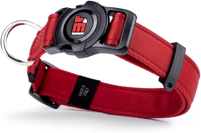 MyFamily Adjustable Polyester Dog Collar Made in Italy, Your Dog's Master Data Always with You, Comfortable and Durable, Handmade, Memopet Collection