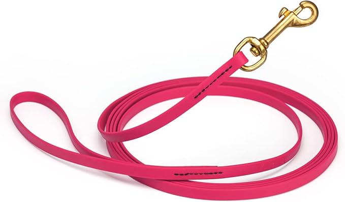 Viper K9 Biothane Working Dog Leash Waterproof Lead for Tracking Training Schutzhund Dog Sport and Search - Odor-Proof Long Line with Solid Brass Snap for Puppy Medium and Large - Water Friendly