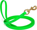 Viper K9 Biothane Working Dog Leash Waterproof Lead for Tracking Training Schutzhund Dog Sport & Search - Odor-Proof Long Line with Solid Brass Snap for Puppy Medium Large 5/8" x 10ft Tropical Green