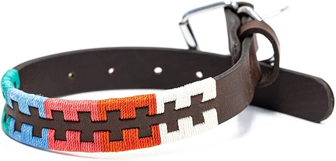 Gaucho Goods Tribal Leather Dog Collar - Zephyr (S)