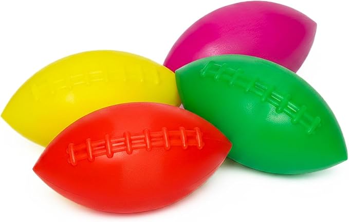 Ruff Dawg Football XL Dog Toy – Bouncy, Floating Fetch Toy for Aggressive Chewers – Ideal for Outdoor Play, Exercise & Teething Relief – Neon Colors for High Visibility