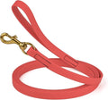 Viper K9 Biothane Working Dog Leash Waterproof Lead for Tracking Training Schutzhund Dog Sport & Search - Odor-Proof Long Line with Solid Brass Snap for Puppy Medium and Large 3/4" x 20ft Coral
