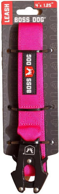 Boss Dog Tactical Leash, Hot Pink, 4 FT