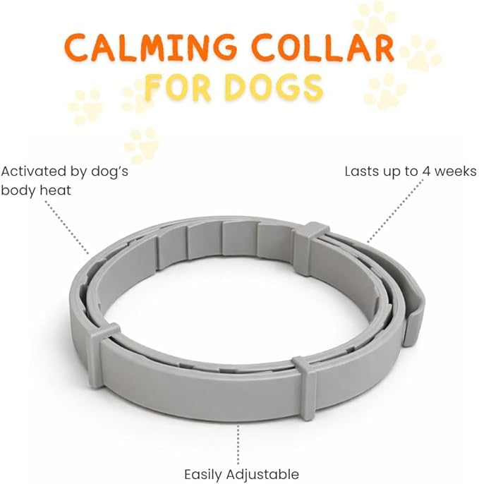 Calming Collar for Dogs, Dog Calming Collar, Pheromones for Dogs, Separation Anxiety Relief for Dogs, Anti Anxiety for Dogs, Pet Anxiety Relief, Dog Calming Pheromones (Purple)
