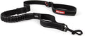 EzyDog Zero Shock Dog Leash - Shock Absorbing Bungee Leash for Dogs That Pull or Excite - Dual Handle and Reflective for Large, Medium, or Small Dogs (48-inch, Black)