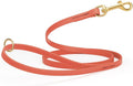 Viper Biothane K9 Working Dog Leash Waterproof Lead for Tracking Training Schutzhund Odor-Proof Long Line with Solid Brass Snap for Puppy Medium and Large Dogs 4ft, Coral