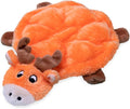 ZippyPaws Squeakie Crawler- No Stuffing Dog Toy to Keep Them Busy, for Small, Medium, & Large Dogs, Squeaky Pet Toy for Boredom, Unstuffed Chew Toy, Soft Plush Puppy Products, Moody The Moose- 12"