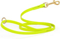 Viper Biothane K9 Working Dog Leash Waterproof Lead for Tracking Training Schutzhund Odor-Proof Long Line with Solid Brass Snap for Puppy Medium and Large Dogs 4ft, Safety Yellow