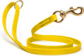Viper Biothane K9 Working Dog Leash Waterproof Lead for Tracking Training Schutzhund Odor-Proof Long Line with Solid Brass Snap for Puppy Medium and Large Dogs 6ft, Lemon Yellow