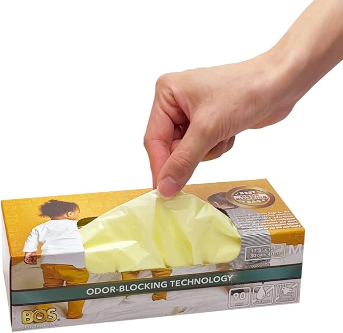 Disposable Bags - Scent & Smell Free (Color: Cream Yellow) (Medeium)