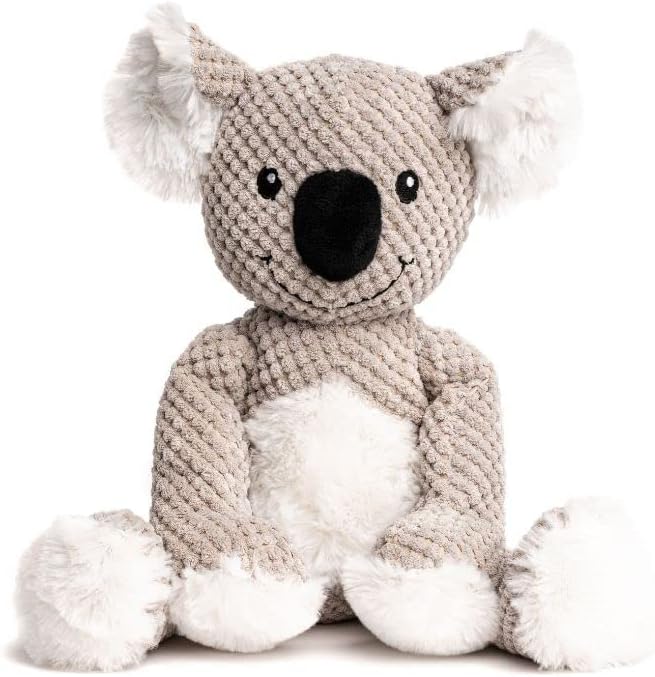 fabdog Floppies Plush Dog Toy - Cute & Durable Squeaky Dog Toys - Best Squeak Toy for Puppies and All Breeds | Ideal Pet Gift| Large Koala