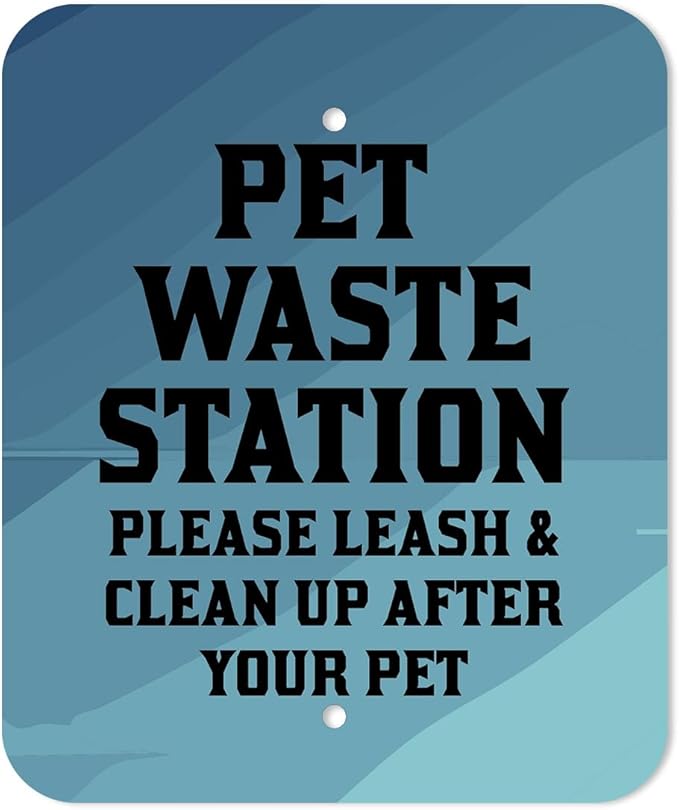 DISPENSE-ART™ collection "Countryside" - Custom UV printed design on rust-proof aluminum 7' dog waste station with 400 dog waste roll bags