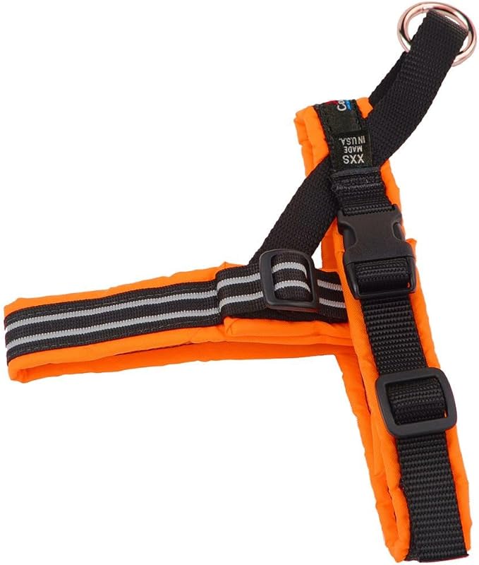ComfortFlex Sport Dog Harness – No-Choke, Fully Padded, Non-Chafing Harness with Control Handle – Reflective, Lightweight, Adjustable for Active Dogs - XXSmall, Hunter Orange