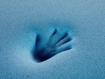 Dogbed4less Orthopedic Waterproof Heavy Duty Gel Memory Foam Dog Bed for Extra Large Dogs, Nylon Cover in Blue, XXL 55X37X4 Inches
