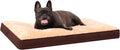 Dog Crate Bed Waterproof Deluxe Plush Dog Beds with Removable Washable Cover Anti-Slip Bottom Pet Sleeping Mattress for Large, Medium, Jumbo, Small Dogs, 29 x 18 inch, Brown