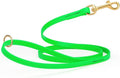 Viper Biothane K9 Working Dog Leash Waterproof Lead for Tracking Training Schutzhund Odor-Proof Long Line with Solid Brass Snap for Puppy Medium and Large Dogs 4ft, Tropical Green