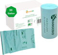 OrangeBio 33 Gallon Home Compostable Yard Waste Bags, 40 Count, 1.1 Mil, Lawn & Leaf Bags US BPI ASTM D6400 and OK Compost Home Certified