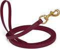 Viper K9 Biothane Working Dog Leash Waterproof Lead for Tracking Training Schutzhund Dog Sport & Search - Odor-Proof Long Line with Solid Brass Snap for Puppy Medium Large 5/8" x 20ft Merlot Burgundy