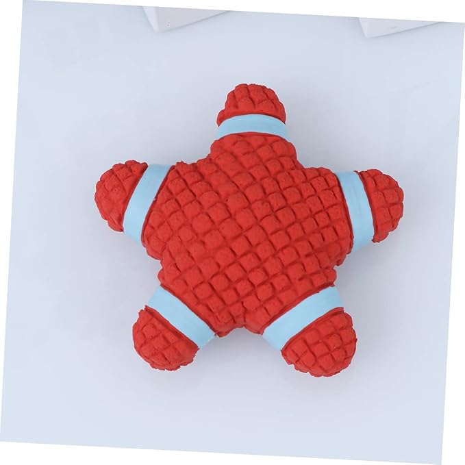 NOLITOY Pet Latex Squeaky Toy Dog Chew Toy Sound for Interactive Play Pet Teasing Toy (Star)