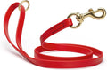 Viper Biothane K9 Working Dog Leash Waterproof Lead for Tracking Training Schutzhund Odor-Proof Long Line with Solid Brass Snap for Puppy Medium and Large Dogs 6ft, Cherry Red