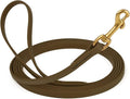 Viper K9 Biothane Working Dog Leash Waterproof Lead For Tracking Training Schutzhund Dog Sport & Search - Odor-Proof Long Line With Solid Brass Snap For Puppy Medium and Large 1/2" x 33ft Coyote Brown