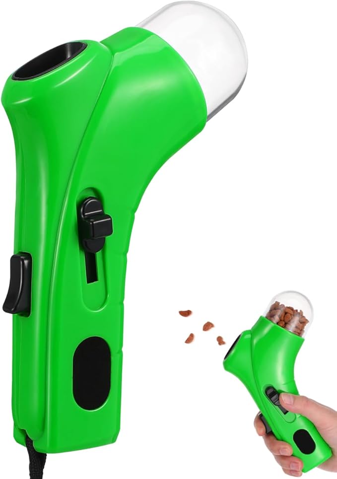 Toys Puppy Treat for Dispenser Dispensing Auto Food Dog Catapult Interactive Launcher Pets Feeder Snack Toy Green Cat Lightweight Snacks Dogs Training Pet Ball Thrower