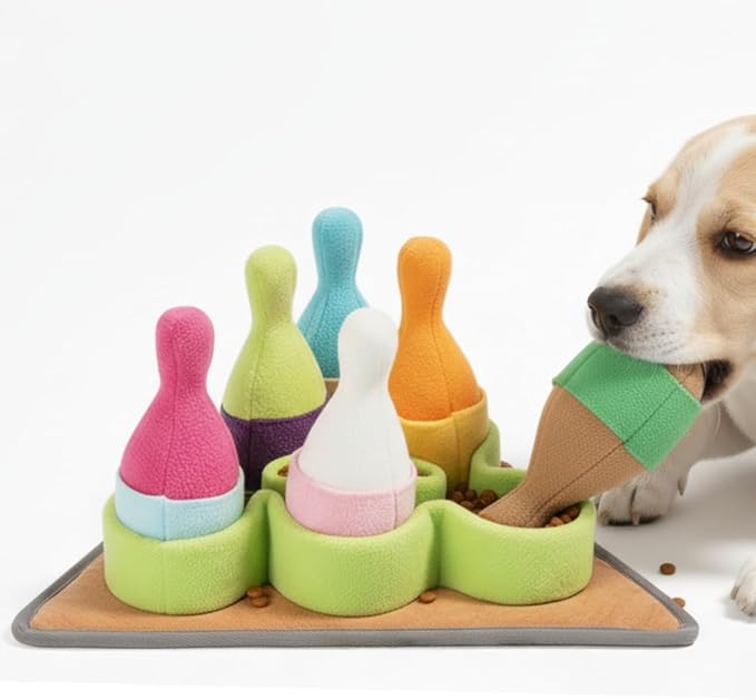 Interactive Dog Puzzle Toy | Anti Boredom and Mental Brain Stimulation | Snuffle Mat for Dogs | Enrichment Slow Feeding Eating Game | Small Medium Large Dogs