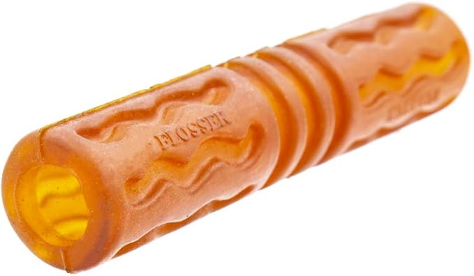Fuzzy Puppy Dog Toys for Aggressive Chewers: All-Natural Rubber, Durable Dog Chew Toy, Fillable Interactive Dog Toys, Great Teething Toys for Puppies | FLOSSER (FP-Toy14)