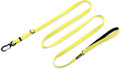 Hyhug Nylon Adjustable 4-6ft Dog Leash with Soft Neoprene Padded Handle, Durable Heavy Duty Leash with Easy-to-Use Bolt Snap, Ideal for Jogging Outdoor