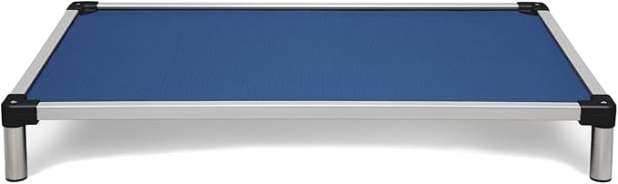 K9 Ballistics Chew Proof Elevated Cooling Dog Bed - Made for Aggressive Chewers, Virtually Indestructible, Ripstop Fabric with No Padding, Pre-Assembled - XXL, Blue Quartz