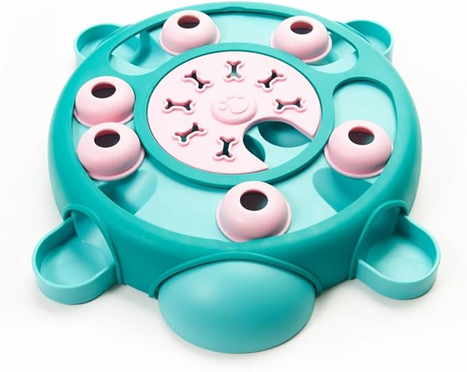 Friends Forever Dog Puzzles Toys with Slower Feeder, Interactive Toy with Food Puzzle for Stimulation and Treat Training Game, Treat Dispenser Toys for Dogs, Tortoise Puzzle